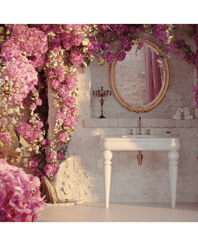 Large lavabo 100cm Romantica - Bleu Provence