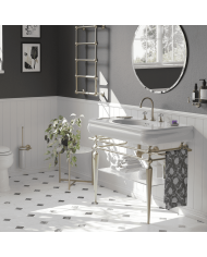 Lavabo 100cm Bleu Provence | Romantica Rétro