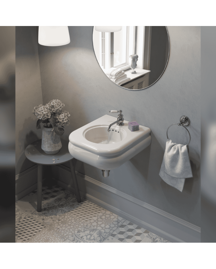 lavabo sur plan bleu provence | Romantica 42cm