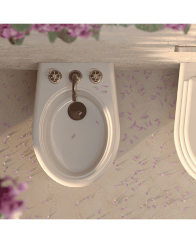Bidet sol Romantica - Bleu Provence
