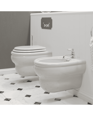 WC suspendu - Romantica - Bleu Provence