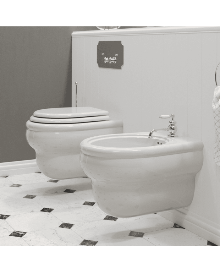 Bidet suspendu Romantica - Bleu Provence