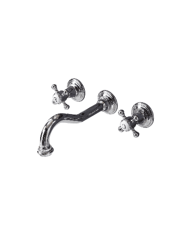 Robinet mural lavabo - Romantica - Bleu Provence Robinet mural lavabo - Romantica - Bleu Provence