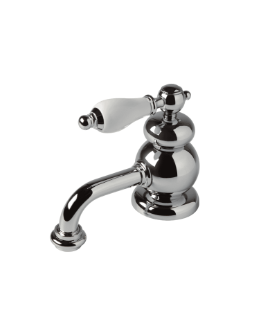 Mélangeur lavabo Bleu Provence | Romantica rétro laiton
