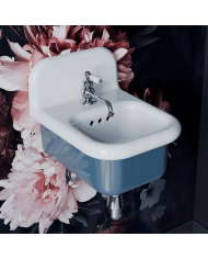 Mélangeur lavabo Bleu Provence | Romantica rétro laiton