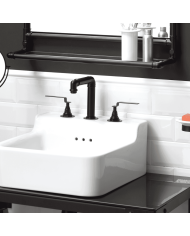 Robinet lavabo industriel Romantica - Bleu Provence