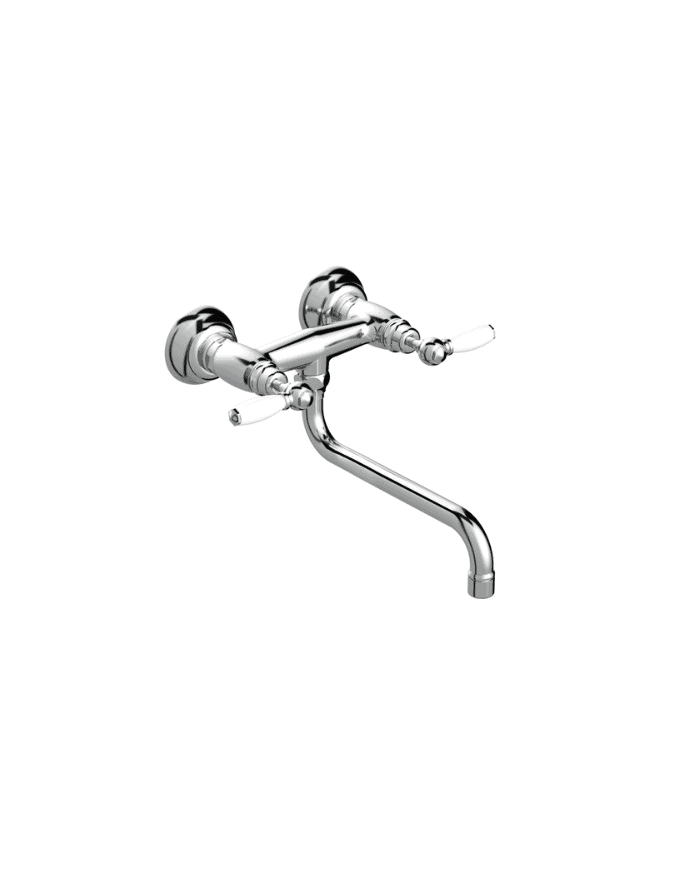 Mélangeur évier mural apparent - Italica leve Stella