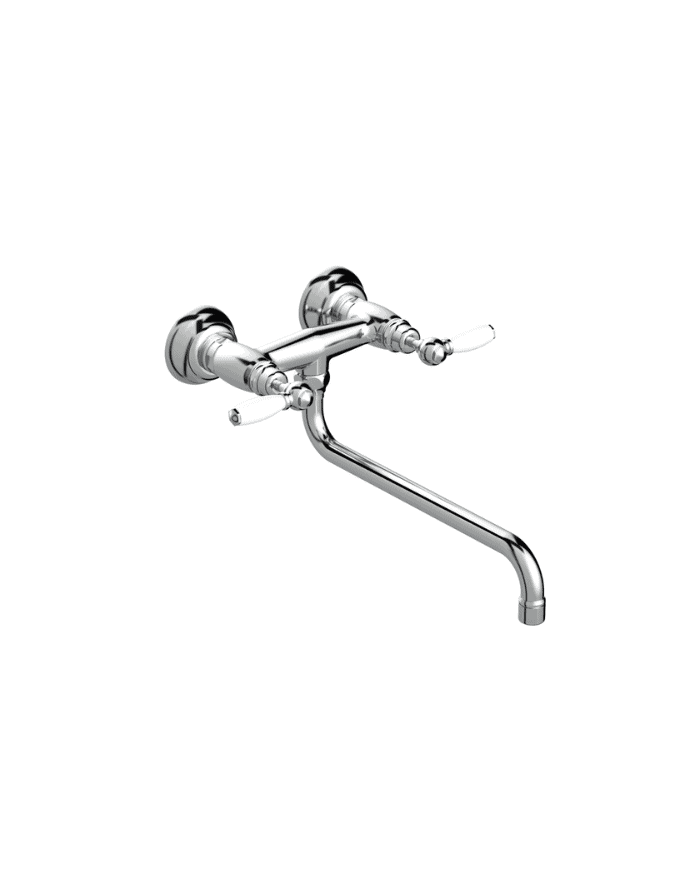 Mélangeur évier mural apparent - Italica leve Stella