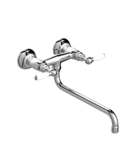 Mélangeur évier mural apparent - Italica leve Stella