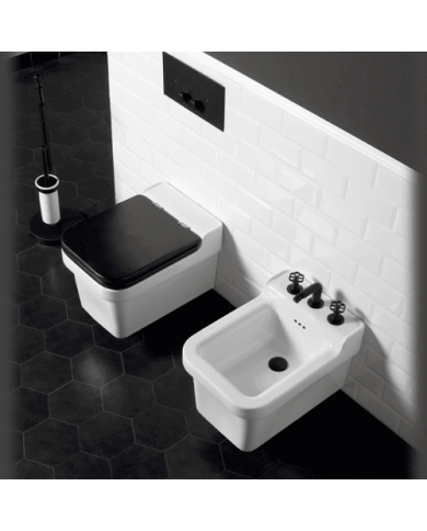 wc suspendu bleu provence | Céramique couleur rétro
