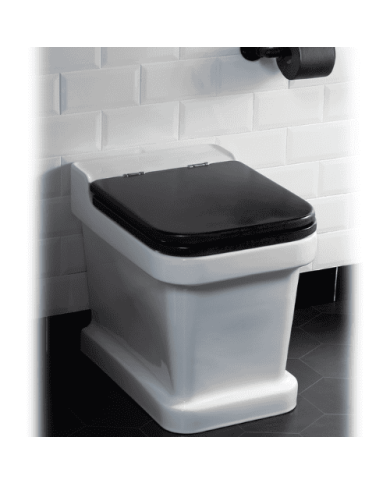 WC sol Bleu Provence | Style rétro industriel