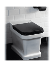 WC sol Bleu Provence | Style rétro industriel