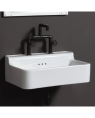Robinet lavabo Bleu Provence | Style industriel laiton
