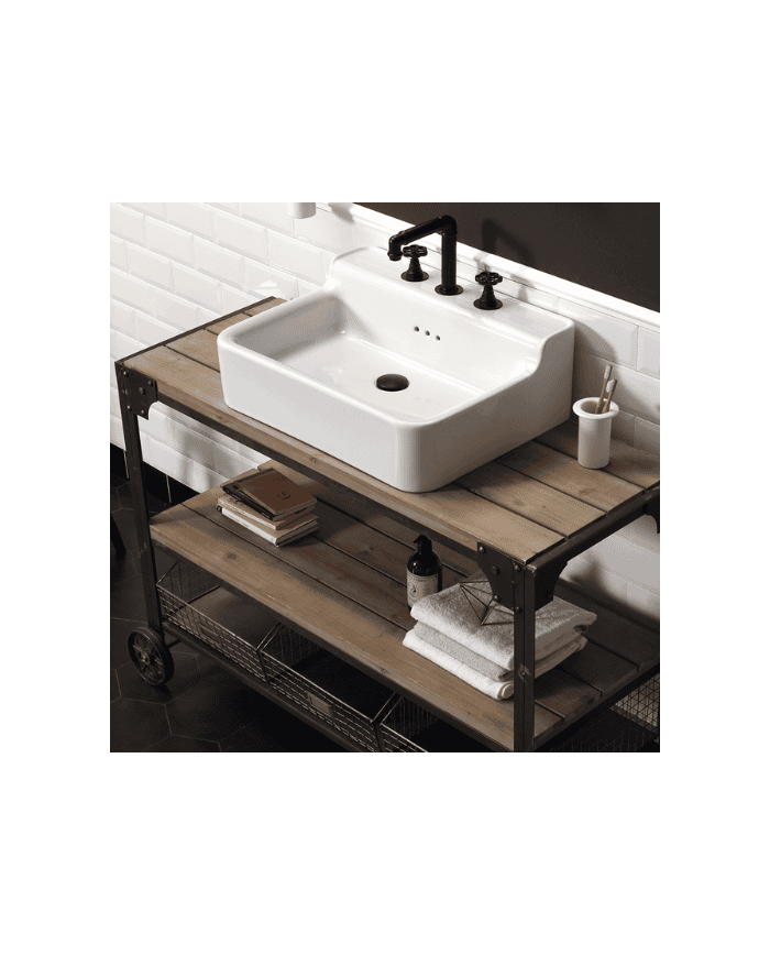 meuble salle de bain bleu provence | Industrialis 1