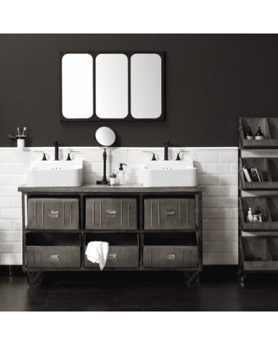 meuble salle de bain bleu provence | Industrialis 2