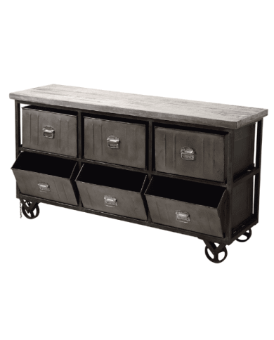 Meuble Industrialis 2 - Bleu Provence Meuble Industrialis 2 - Bleu Provence