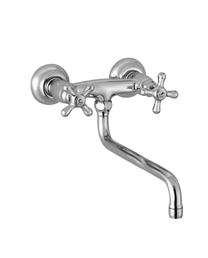 Mélangeur évier mural apparent - Roma Stella