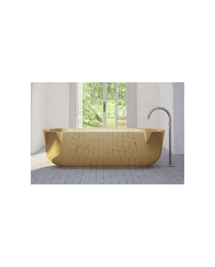baignoire retro bleu provence | Bleu Provence
