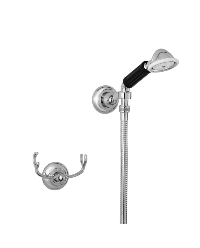 Ensemble douche crochet fixe et rotule - Roma Stella