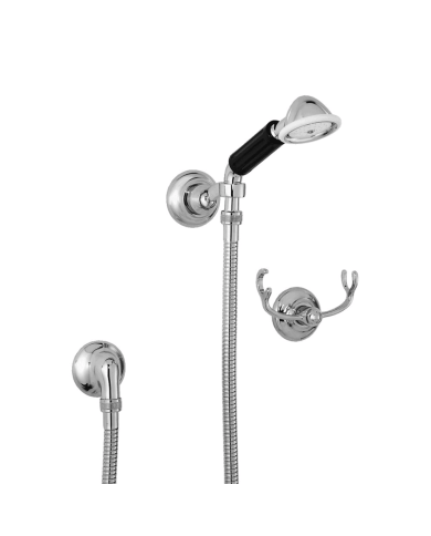 Ensemble douche crochet fixe et coude - Roma Stella