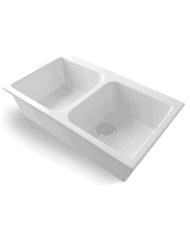 lavabo rétro bleu provence | Bleu Provence