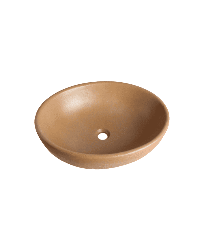 évier terracotta Bleu Provence | Terre cuite ovale