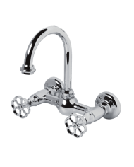 Robinet mélangeur mural - Bleu Provence