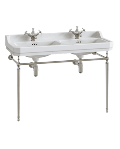 vasque double burlington 120cm | 3 finitions pieds