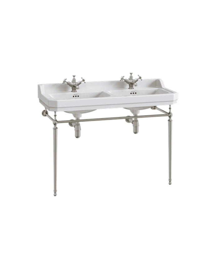 vasque double burlington 120cm | 3 finitions pieds