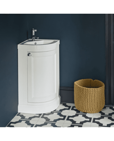 meuble angle burlington | 5 couleurs & vasque incluse
