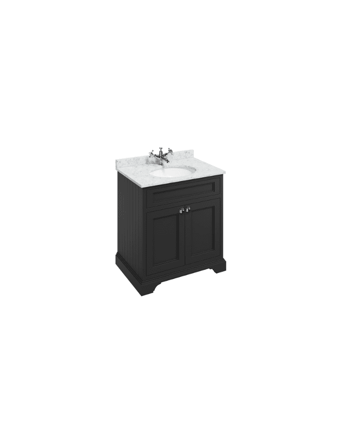 Meuble salle de bain Burlington | Design rétro 75 cm