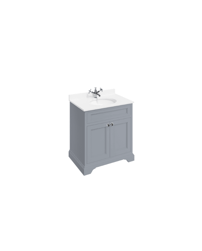 Meuble salle de bain Burlington | Design rétro 75 cm