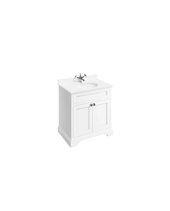 Meuble salle de bain Burlington | Design rétro 75 cm