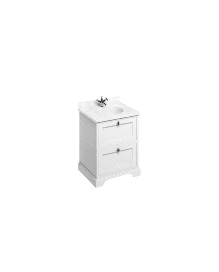 Meuble salle de bain Burlington | Meuble vasque rétro 650