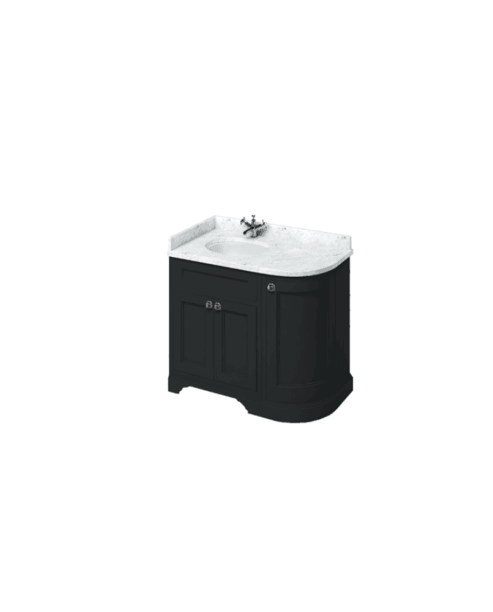 Meuble vasque Burlington | Coin gauche 100cm