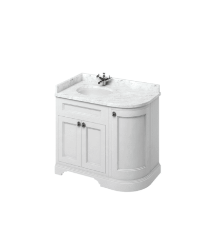 Meuble vasque Burlington | Coin gauche 100cm
