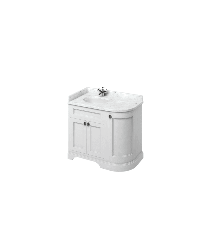 Meuble vasque Burlington | Coin gauche 100cm