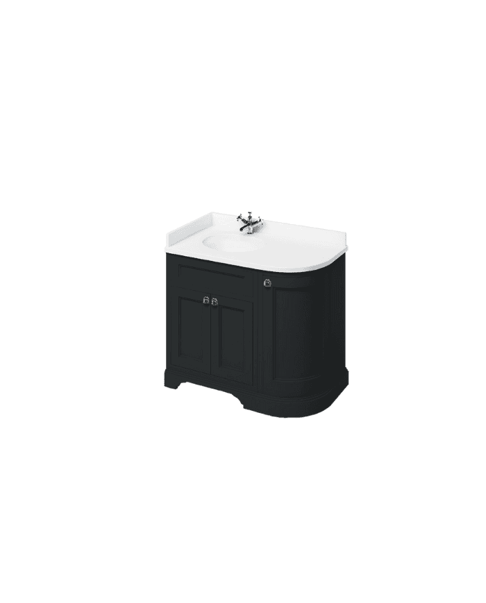 Meuble vasque Burlington | Coin gauche 100cm