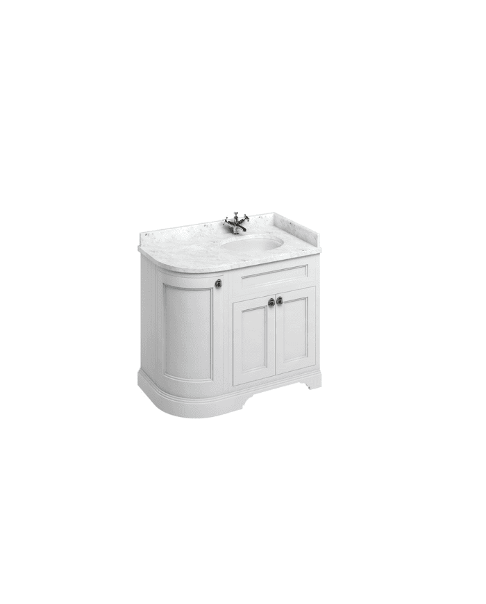 Meuble vasque Burlington | Coin droite 100cm