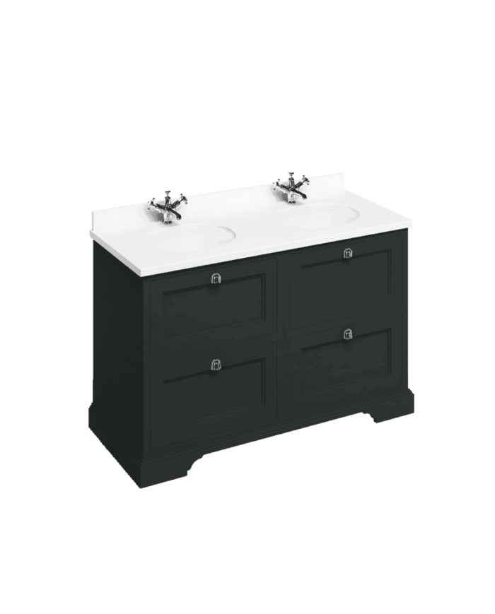 meuble vasque burlington 130 | tiroirs & vasque incluse