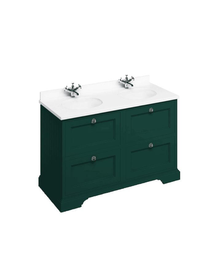 meuble vasque burlington 130 | tiroirs & vasque incluse