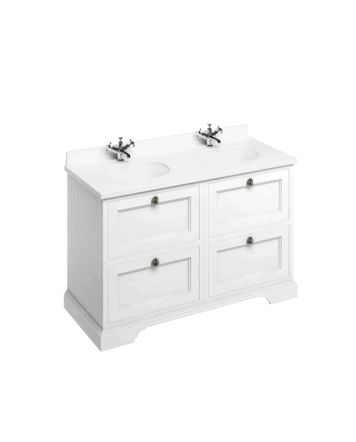 meuble vasque burlington 130 | tiroirs & vasque incluse