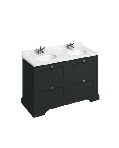 meuble vasque burlington 130 | tiroirs & vasque incluse