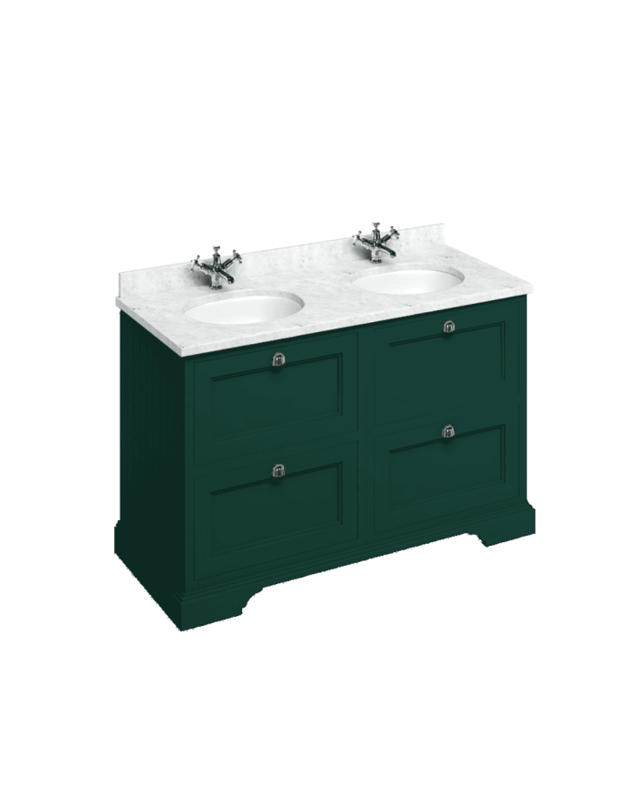 meuble vasque burlington 130 | tiroirs & vasque incluse