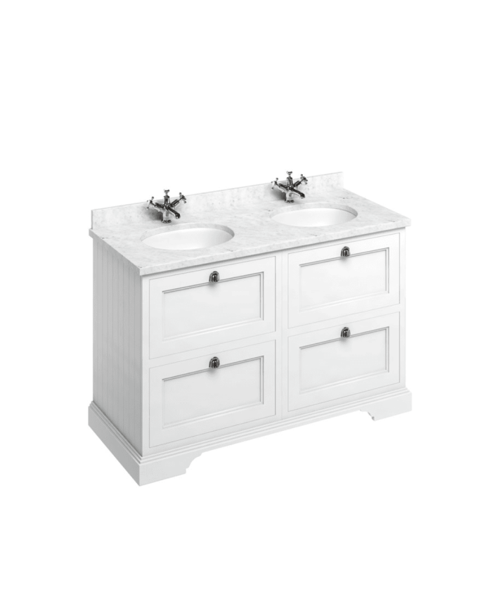 meuble vasque burlington 130 | tiroirs & vasque incluse