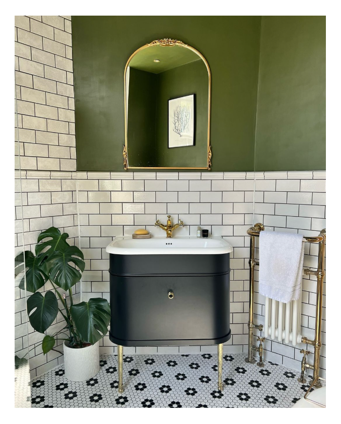 Meuble vasque Burlington Chalfont | 75 cm rétro