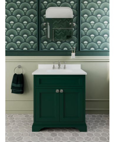 Meuble salle de bain Burlington | Design rétro 75 cm