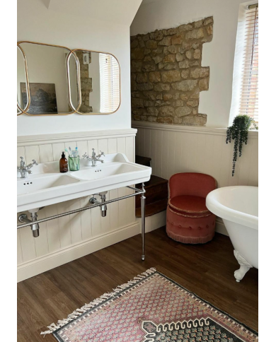 vasque double burlington 120cm | 3 finitions pieds