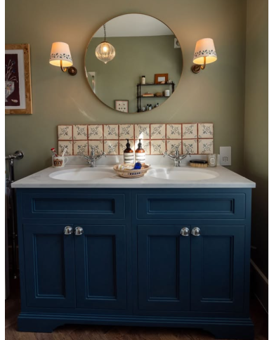 meuble vasque burlington 130 | Vasque & portes incluses