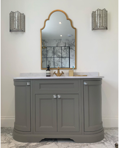 Meuble vasque Burlington 134 | Tiroirs & vasque intégrée